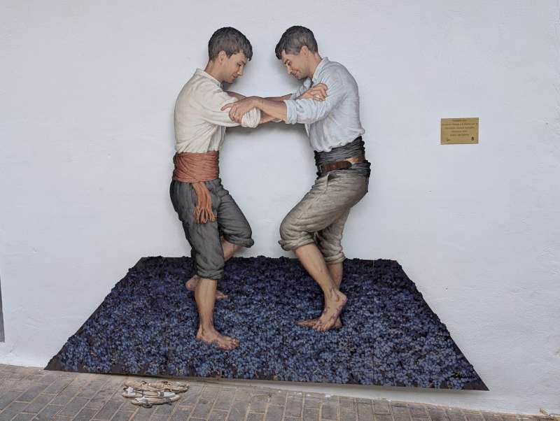 Escultura "Pisando uva". / EPDA