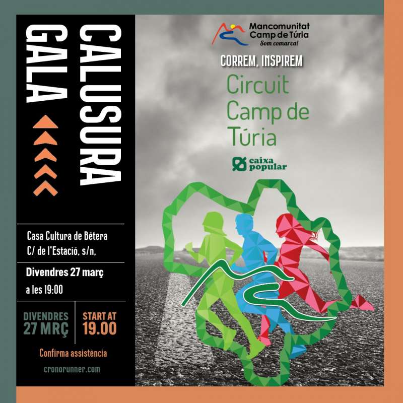 Cartell de la gala final del Circuit Camp de Túria-Caixa Popular./EPDA
