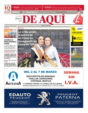 Camp de Túria edición del 28 02 2020