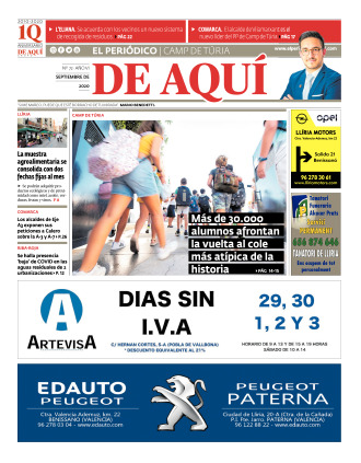 Camp de Túria edición del 25 09 2020