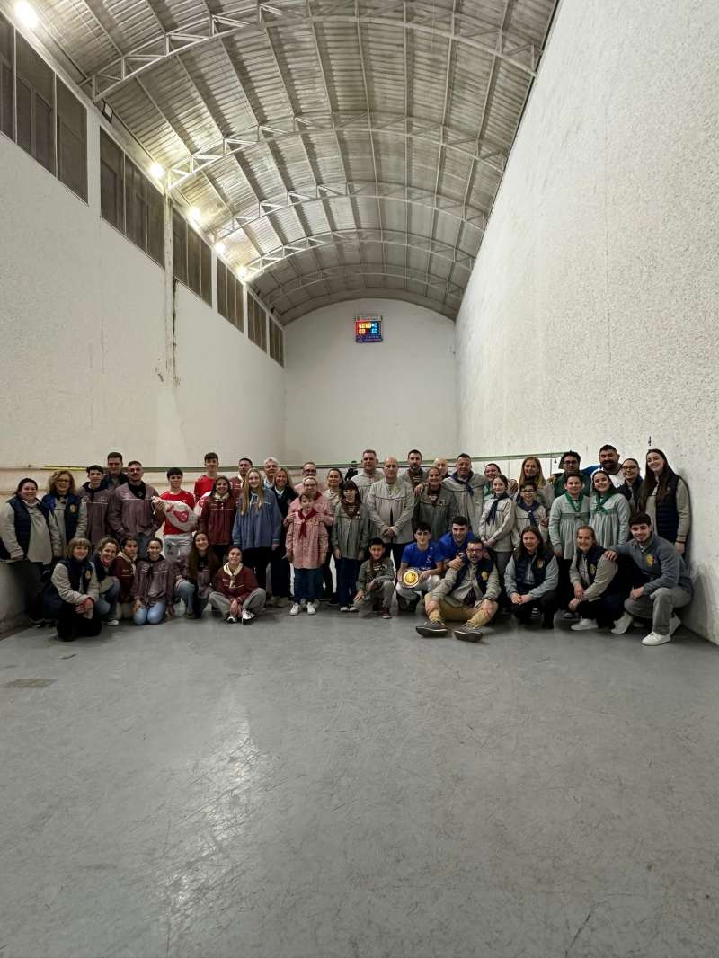 Los participantes en el Campeonato Fallero de Pilota Valenciana de Massamagrell. EPDA