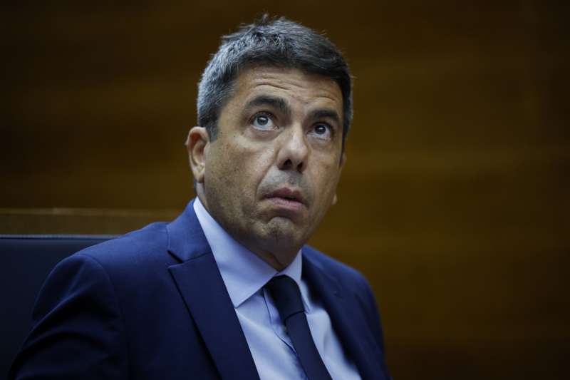 Fotografía tomada del 23/09/2025 del expresident de la Generalitat Valenciana Carlos Mazón. EFE/Biel Aliño
