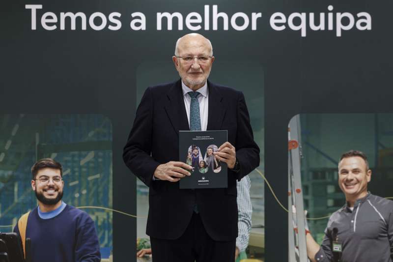 El presidente de Mercadona, Juan Roig, presenta los datos económicos de la compañía del ejercicio de 2025. EFE/Kai Försterling
