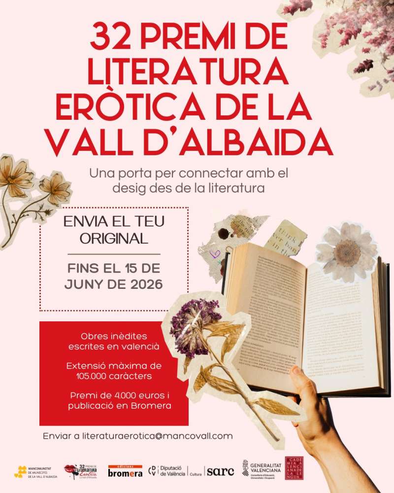 Cartell del 32é Premi de Literatura Eròtica. EPDA
