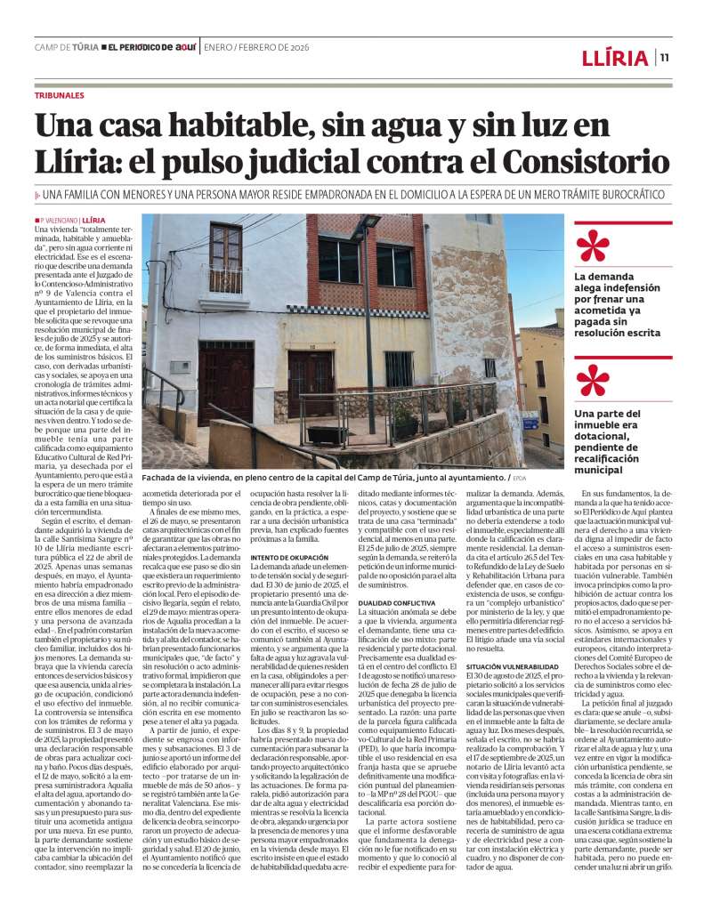 El Periódico de Aquí ya alertó de esta situación en su edición impresa. /EPDA