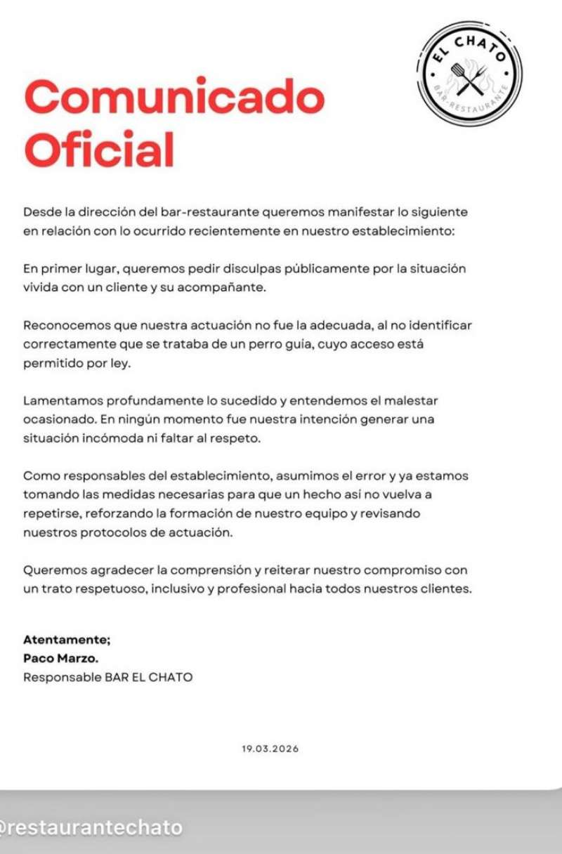 Respuesta del establecimiento./EPDA
