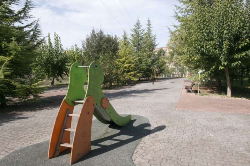 parque de la urbanización El Regadiu en la actualidad./ Ayuntamiento Bocairent