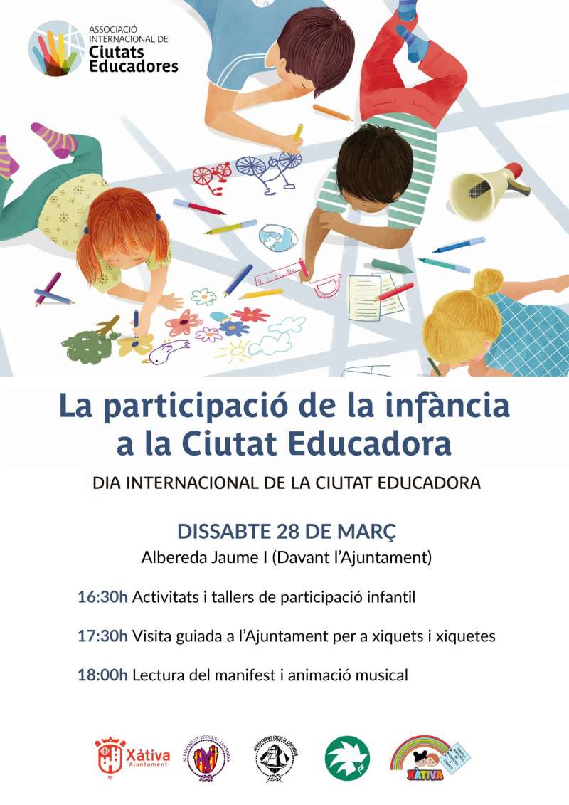 Cartell ciutat educadora./Ajuntament de Xàtiva