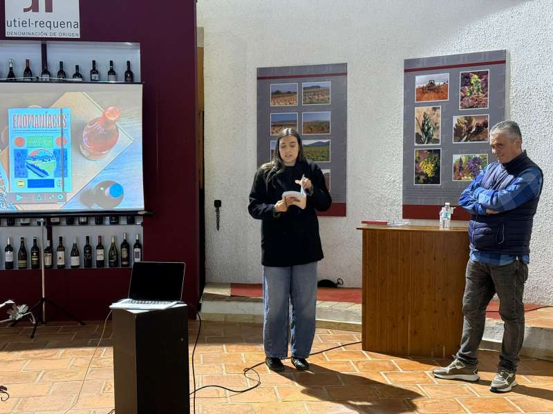 Imagen durante la presentación de "Enomaniacos". / Sara de la Fuente
