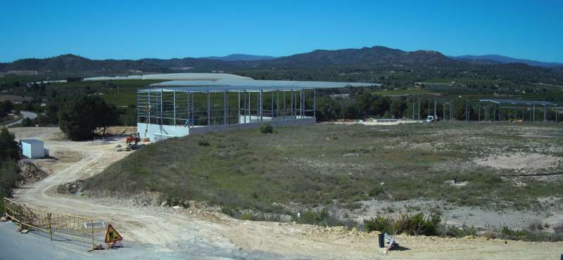 Obras de la planta de voluminosos de Llíria. /EPDA