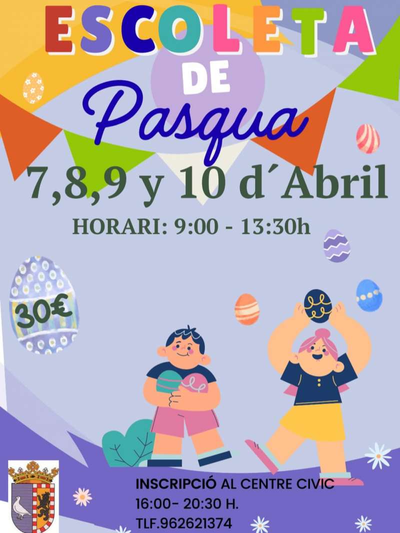 El cartel de la Escoleta de Pasqua de Gilet. / EPDA