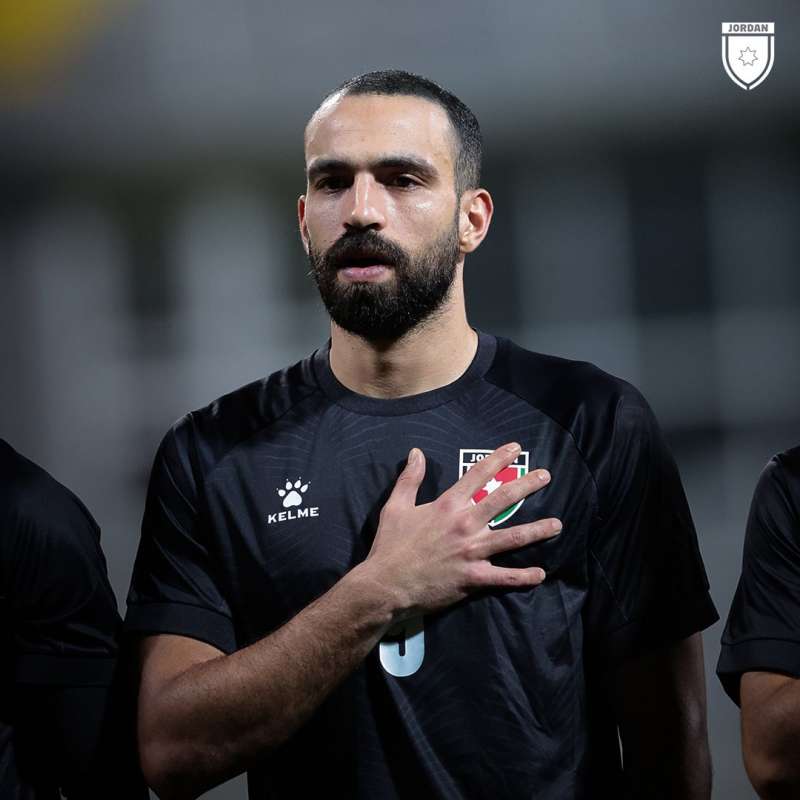 Jugador de la selección de Jordania con la camiseta elaborada por Kelme./EPDA