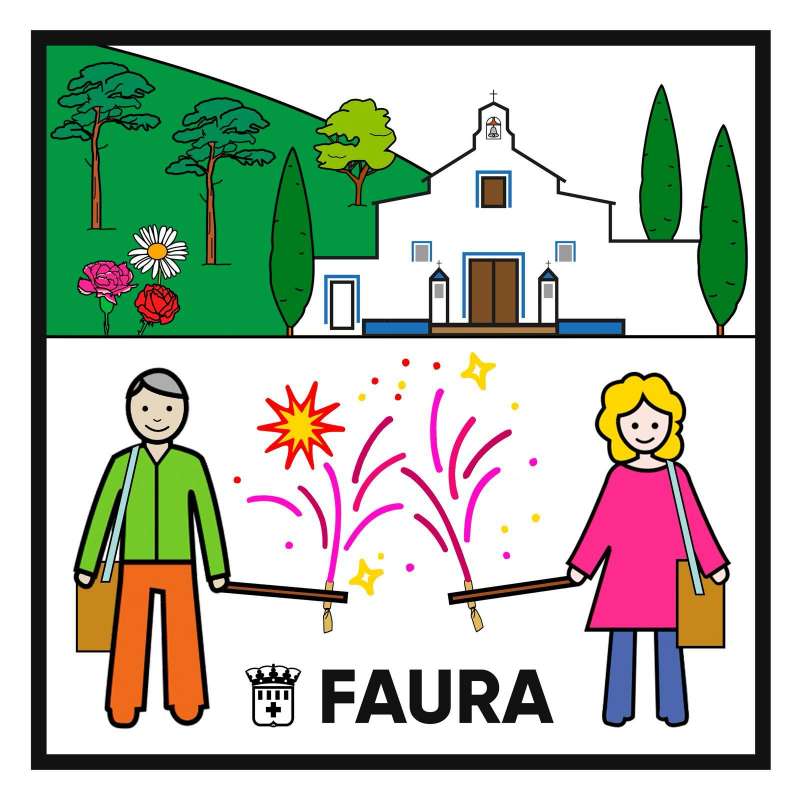 El pictograma que ha creat l"Ajuntament de Faura coincidint amb el Dia Mundial de Conscienciació sobre l"Autisme. / EPDA