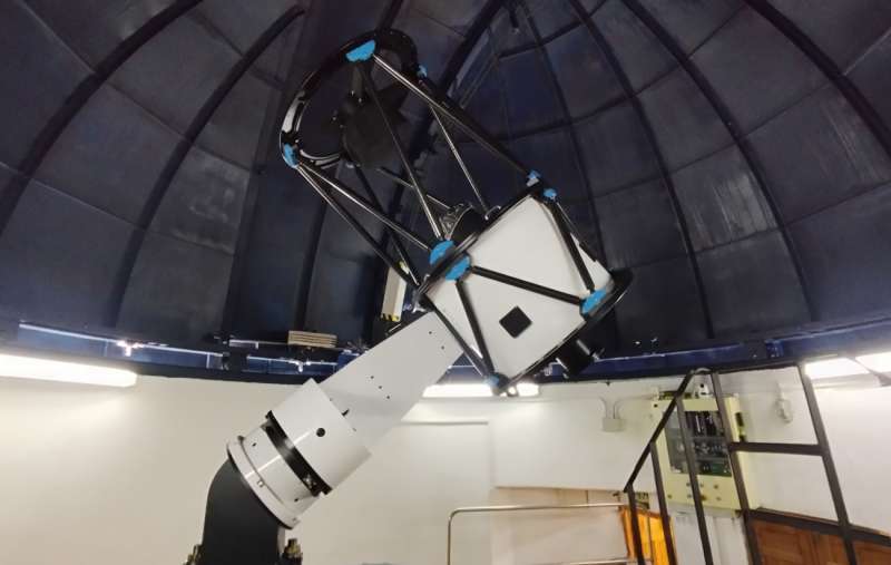Imagen del telescopio facilitada por la Asociación Valenciana de Astronomía.
