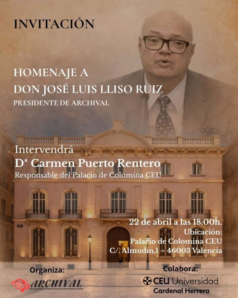 Homenaje póstumo a José Luis Lliso Ruiz. / EPDA