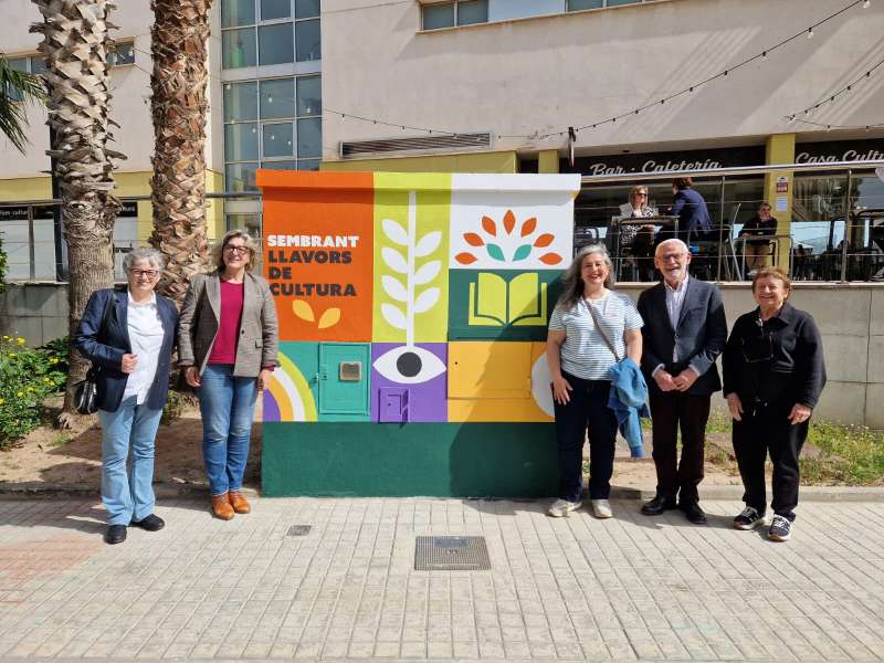 Murales recién pintados de la Casa de la Cultura de Alboraya./EPDA