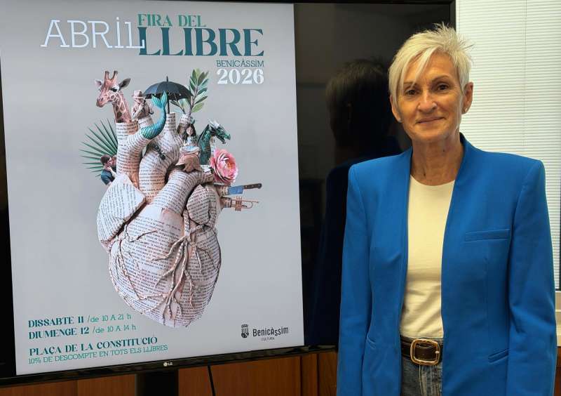 Presentación del cartel de la Feria del Libro de Benicàssim 2026. / EPDA