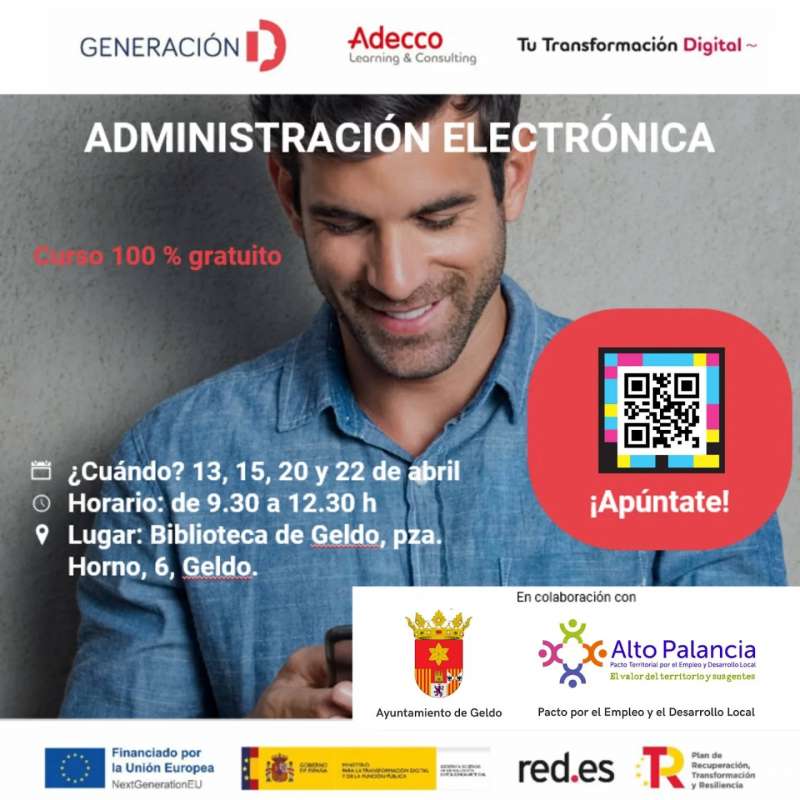 QR de inscripción al curso. EPDA