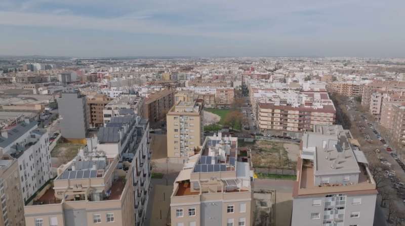 Vista àrea del municipi d"Alaquàs./EPDA