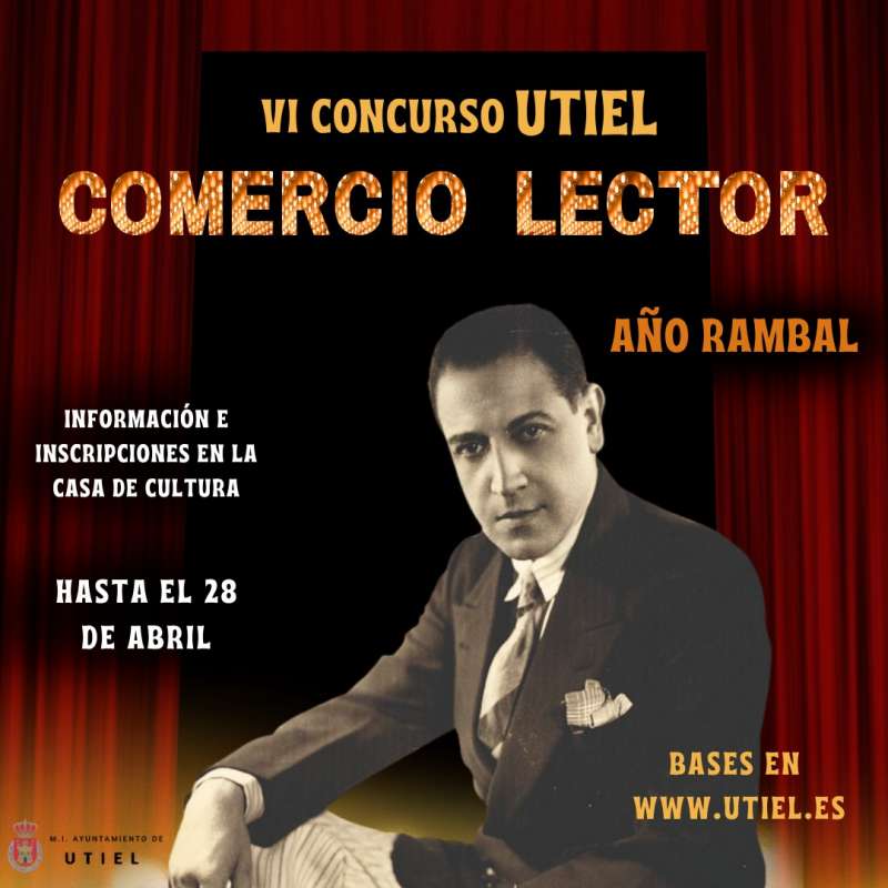 Cartel informativo de VI Concurso de Comercio Lector. / EPDA