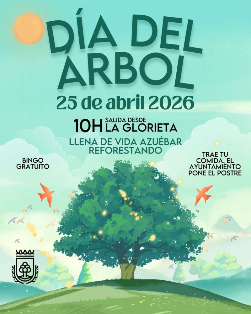 Cartel del Día del Árbol de Azuébar. EPDA