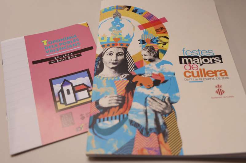 El llibre de les Festes Majors de Cullera 2026 inclou un monogràfic dedicat al valencià i un fullet sobre la toponímia local. / EPDA