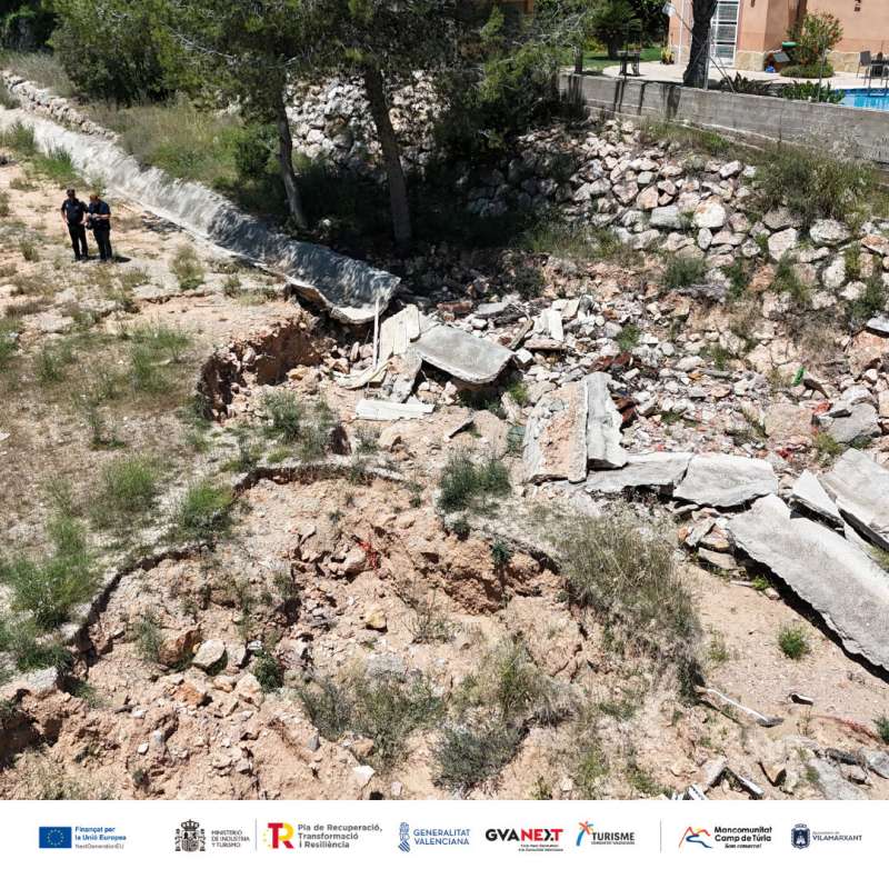 La Llomaina de Vilamarxant inicia la seua recuperació després dels danys de la dana. /EPDA