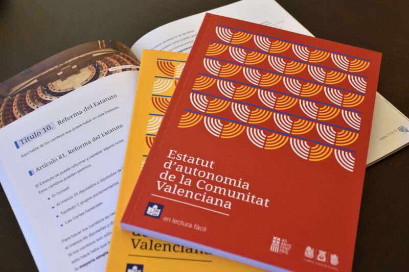 El Estatut d"Autonomia en una imagen de Les Corts Valencianes. / C. V. 