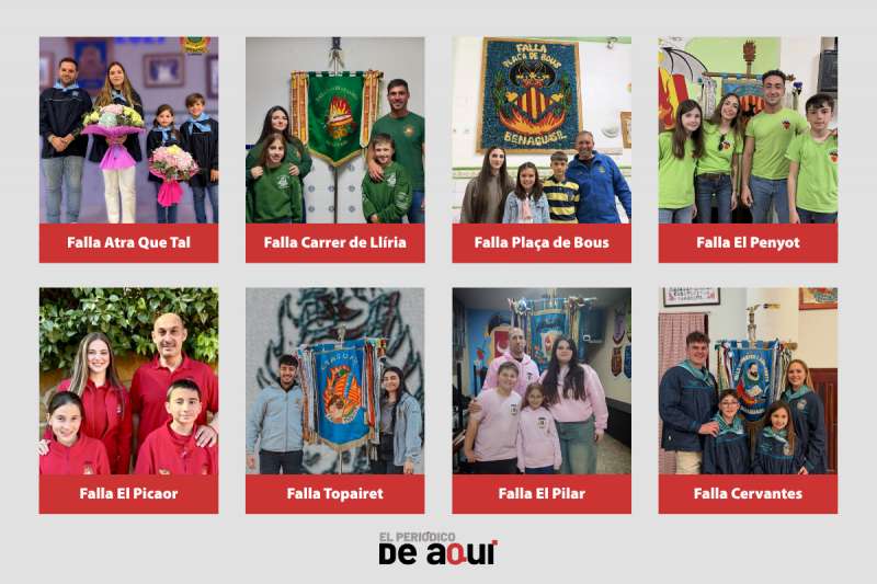 Huit de les deu comissions falleres de Benaguasil ja han anunciat els seus representants per al 2027. /EPDA