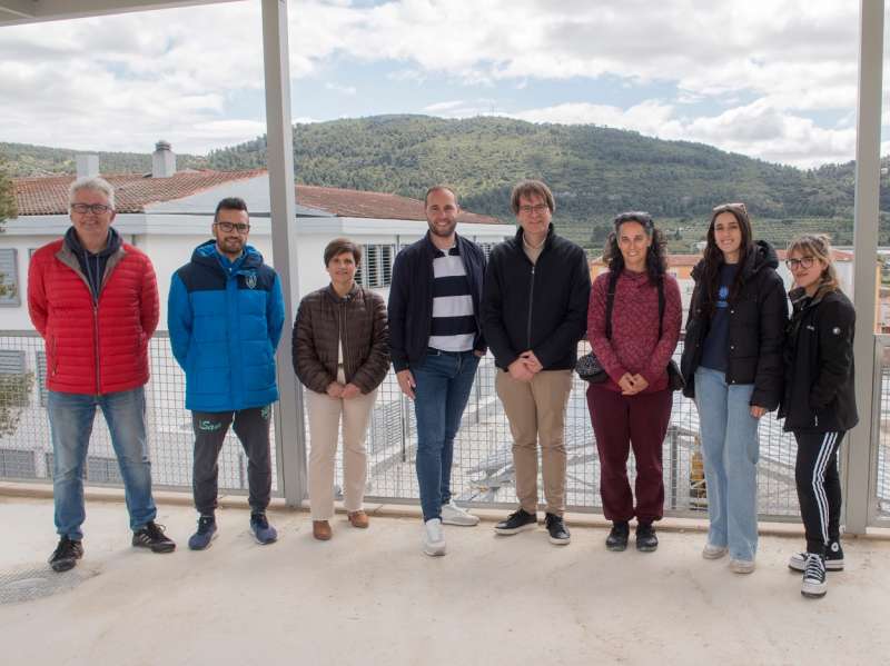 Pmonitores i monitors amb representants municipals./ EPDA