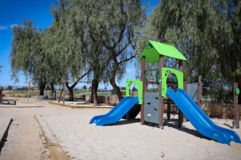 Una part del nou parc al carrer Sant Pancraç./EPDA