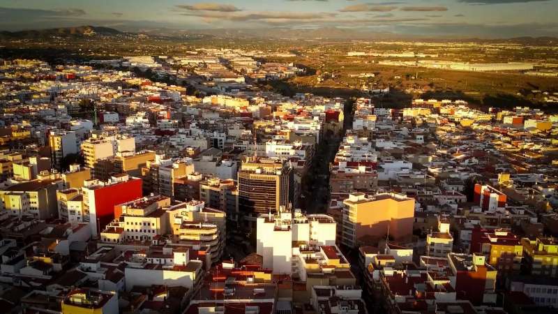 Imagen de archivo de la vista aérea de Torrent./EPDA