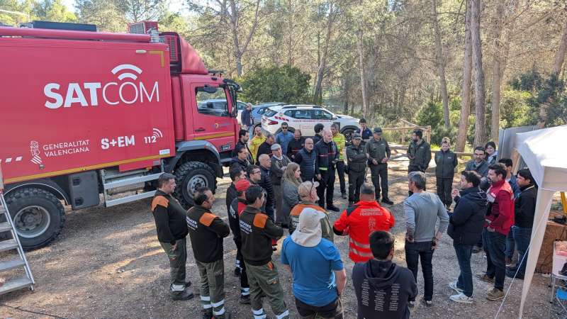 La Generalitat prueba la tecnología 5G para emergencias el la Comunitat Valenciana en el entorno del embalse de Benagéber. /EPDA
