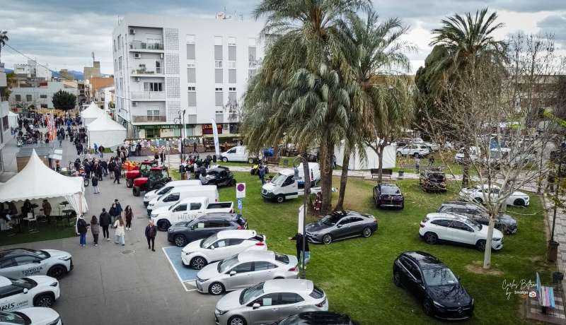 Vista aèria de la Fira Agroguadassuar. / Carlos Beltrán