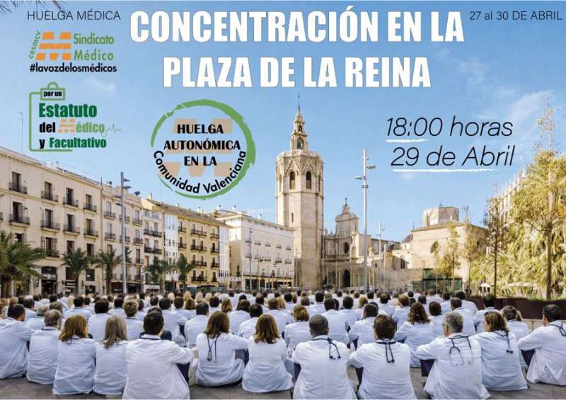 Imagen de la convocatoria facilitada por el sindicato médico.
