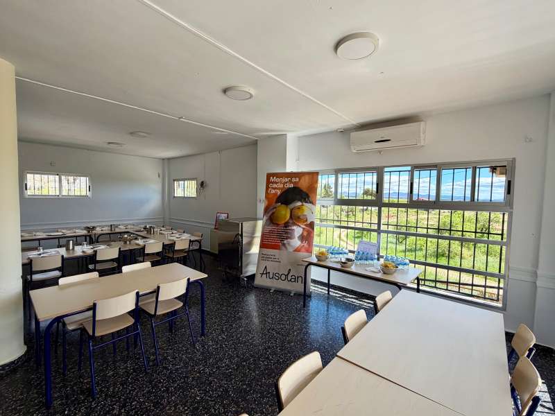 Nuevo comedor escolar en el centro social de Las Cuevas. / EPDA