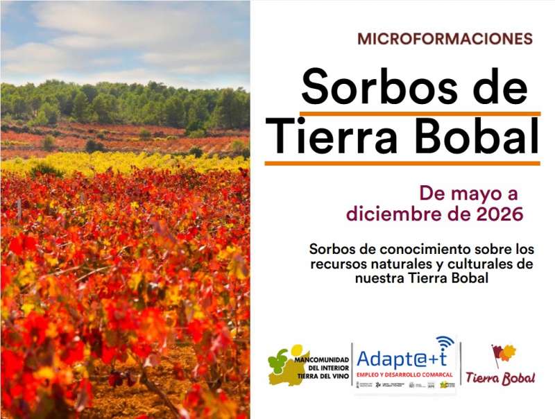 Cartel informativo de las microformaciones "Sorbos de Tierra Bobal". / EPDA