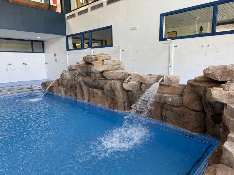 Una de las piscinas del balneario. EPDA