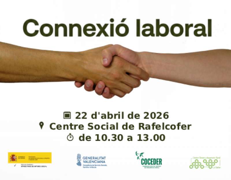 Cartell del I Fòrum d"Ocupació "Connexió Laboral" de la Safor. / EPDA