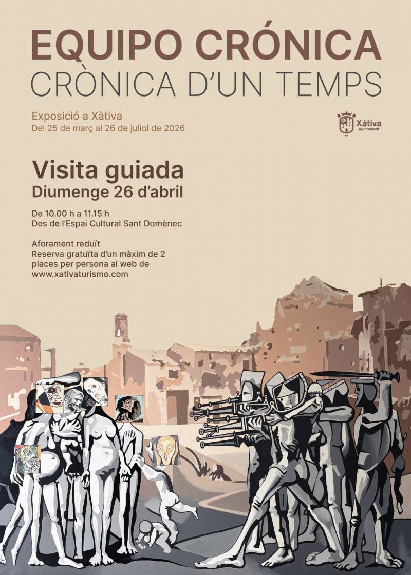 Cartell visites guiades Equipo Crónica./ EPDA