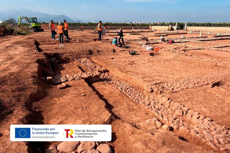 Villa Romana de Benicató, en el término municipal de Nules. / EPDA