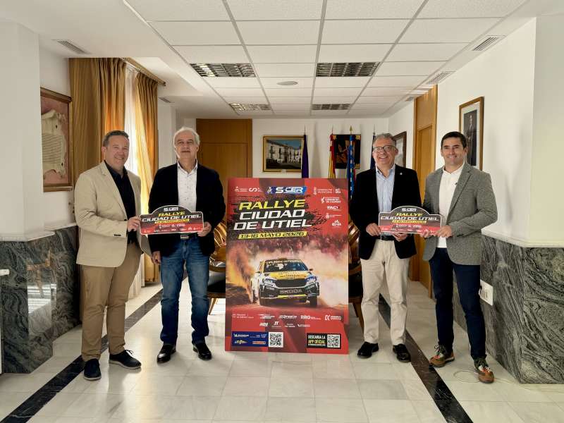Presentación oficial del cartel del Rallye Ciudad de Utiel 2026. / EPDA