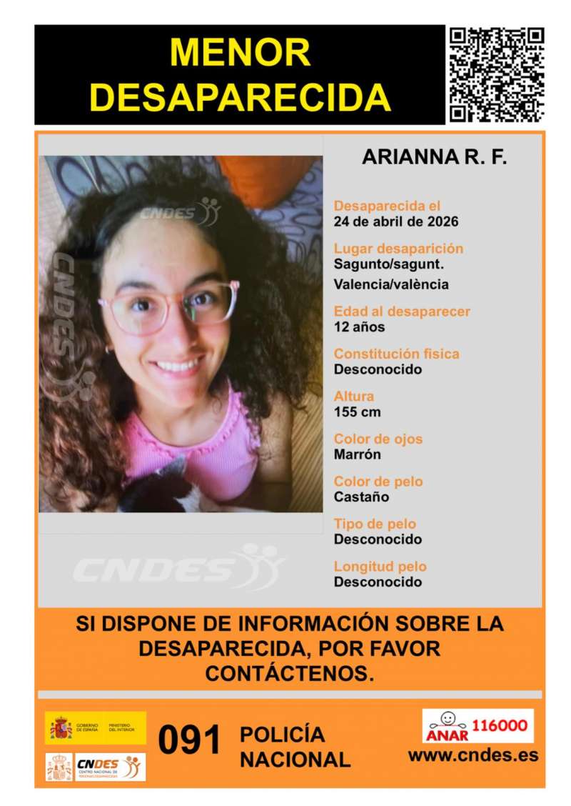 Cartel difundido por la desaparición. / EPDA 