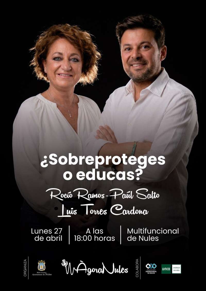 Cartel de la conferencia del ciclo Ágora Nules. / EPDA