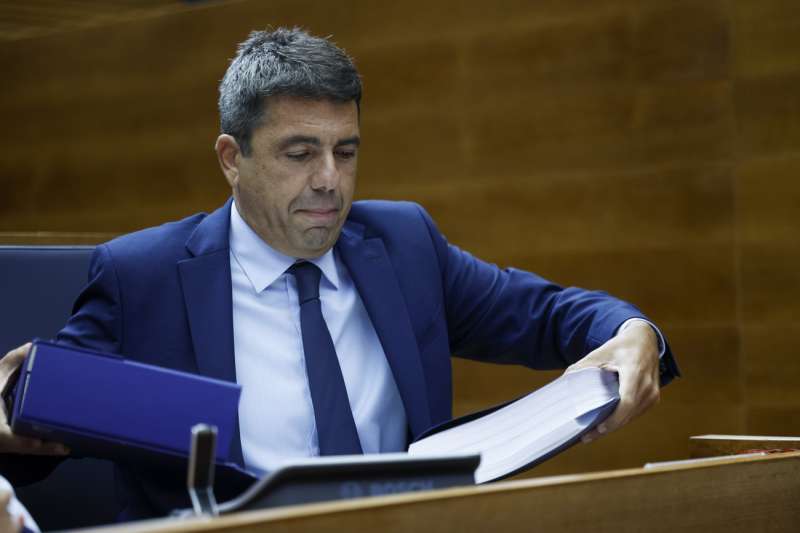 El expresident de la Generalitat Valenciana y actual diputado autonómico del PP Carlos Mazón. EFE/Biel Aliño/Archivo
