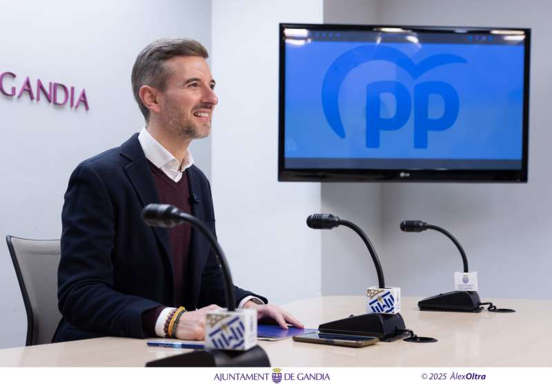 El portavoz del Grupo Municipal Popular de Gandia, Víctor Soler. / EPDA
