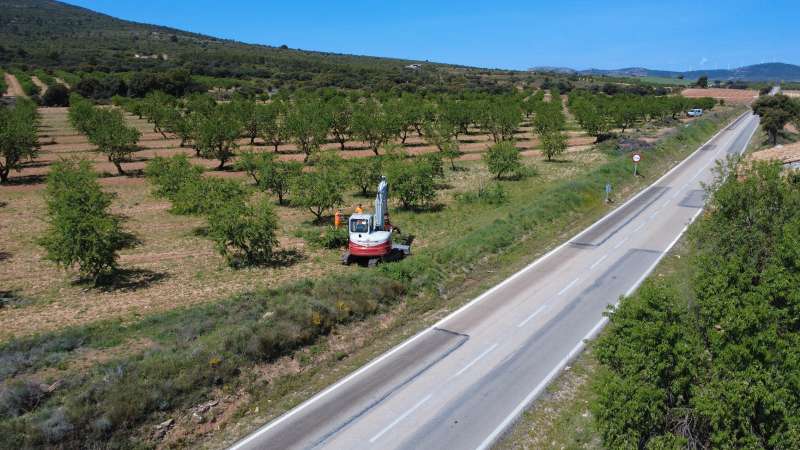 Obras de acondicionamiento de la CV-470 de Utiel a Camporrobles. / EPDA