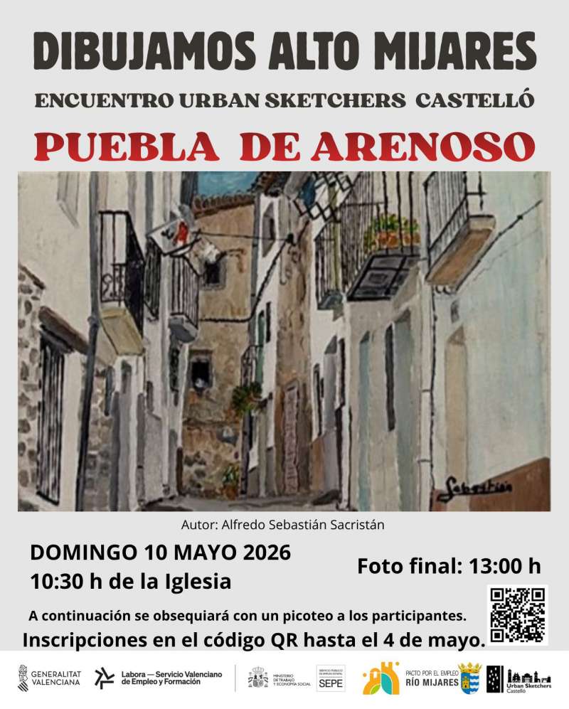 Cartel del proyecto "Dibujamos Alto Mijares". EPDA