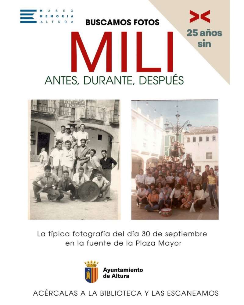 Cartel de la búsqueda de fotografías para la exposición. EPDA