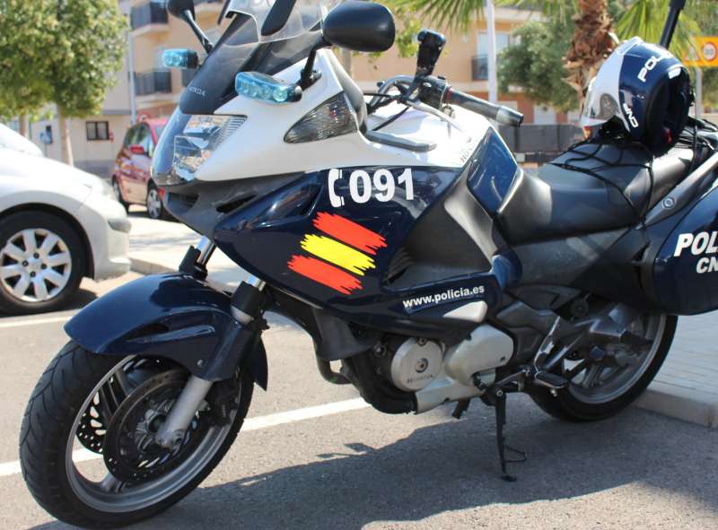 Una moto policial. /EPDA